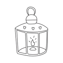 Hand-drawn Illustration of a Lantern