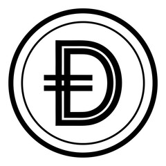 Vietnamese currency symbol vector 