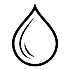 Icon of teardrop silhouette 