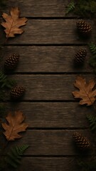 [wood mobile wallpaper with forest floor planks]