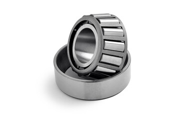 roller bearings close-up on white background bearings for mechanisms
