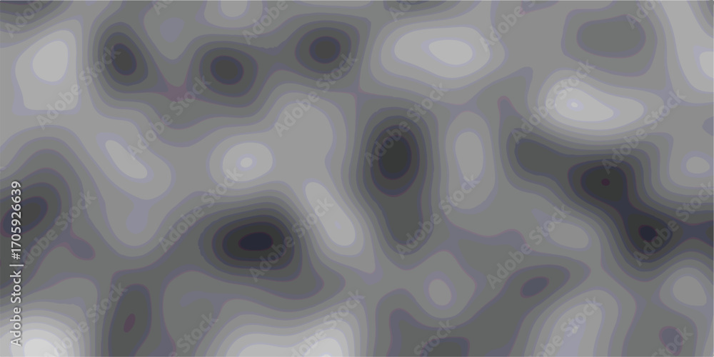 Poster abstract topographical map style illustration with layered contour lines in shades of gray suitable 