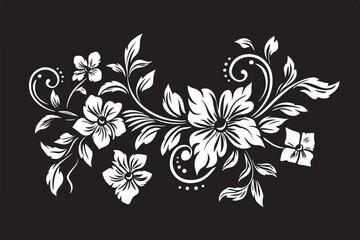 Elegant Hibiscus Flower Silhouette