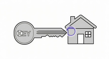 House Key Illustration