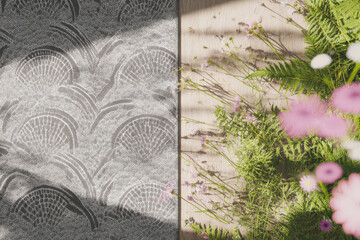 stunning indoor space featuring beautifully designed rug with ar catalog patterns that blends seamlessly into