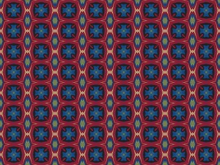 Red and blue geometric pattern, vintage and elegant design.