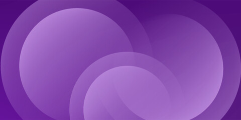 Obraz premium Purple circle overlap modern abstract background for template design, banner, poster, wallpaper. vector illustration