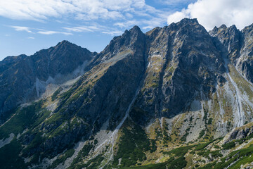 View of the highest peak of the ridge, which is the peak of Szatan (Satan).