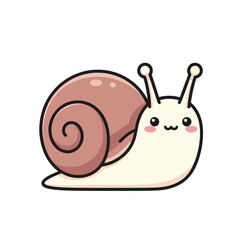 a cartoon snail with a big head and a small body