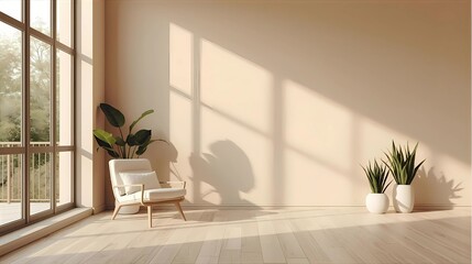 Bright Scandinavian Interior with Natural Light