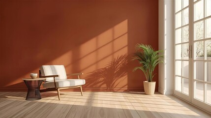 Cozy Minimalist Space with Natural Elements