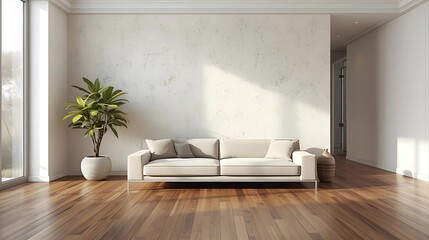 Contemporary Home Space with Simple Furniture