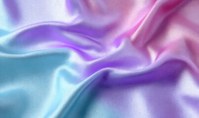 Obraz premium Soft Pastel Gradient Overlay on Silk Fabric Texture Background