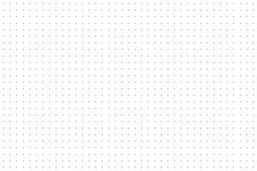 Dotted squared black grid graph paper template for notebooks. Pattern of bullet journal texture. Simple black dotted background. Design printable graphic sheet for school and edu.