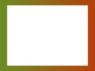Obraz premium Gradient frame with green to red transition and white space.