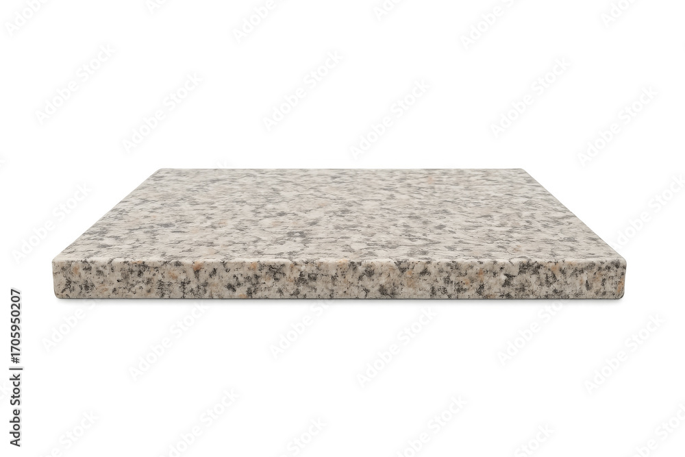 Poster empty granite countertop with transparent background for product placement