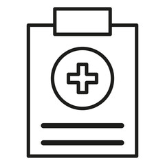 healthcare report vector icon