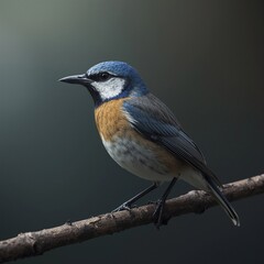 blue tit on branch