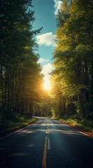 road in the forest
