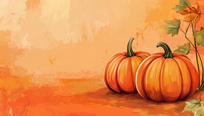 Template For Fall Harvest Pumpkin Festival And Events Announcement, Invitation, And Flyer With An Autumn Pumpkin Image Cropped In.