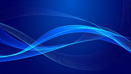 Abstract blue background with flowing lines and smooth gradients.