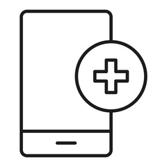 mobile healthcare vector icon