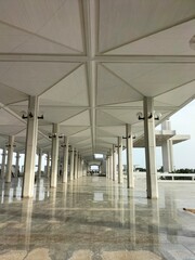 Fototapeta premium The Faisal Mosque in Islamabad, Capital of Pakistan - A masterpiece of modern Islamic architecture.