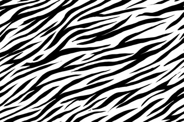 zebra seamless pattern. black and white stripped background. abstract organic pattern. vector background for fabric design, wrapping paper, textile and wallpaper.