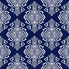 Handcrafted Thai Tribal Geometric Textile Art