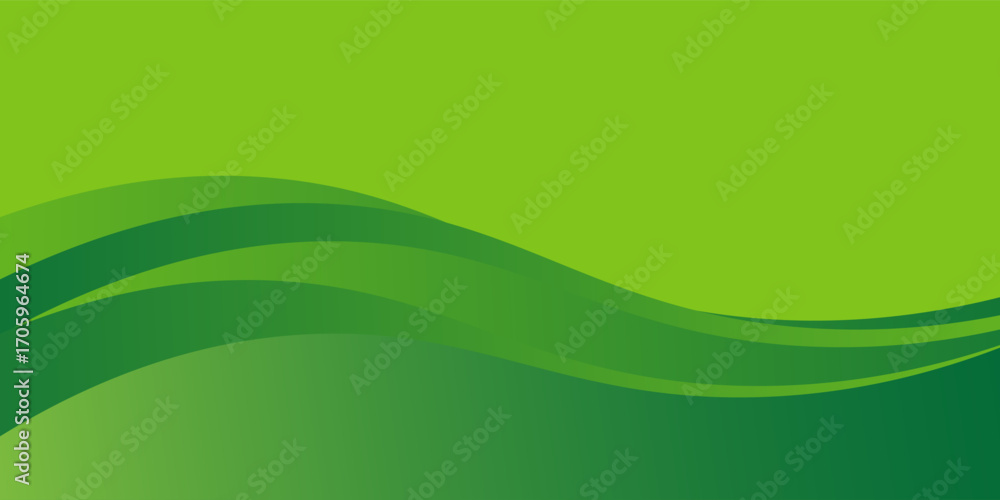 Poster abstract green banner background. graphic design banner pattern background template with dynamic cur