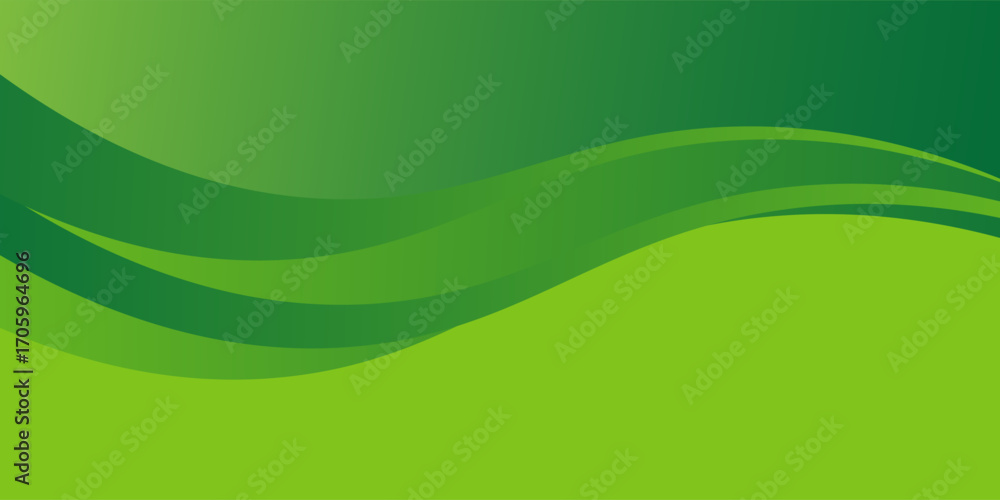 Aufkleber abstract green banner background. graphic design banner pattern background template with dynamic cur