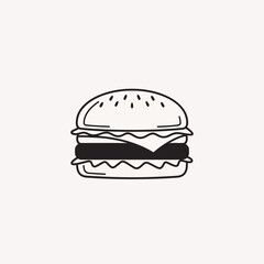 hamburger vector illustration