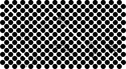 Fotobehang Abstract met Penseelstreken abstract background pattern, with circles, dots, lines, paint strokes and splashes, black and white  © Kirsten Hinte