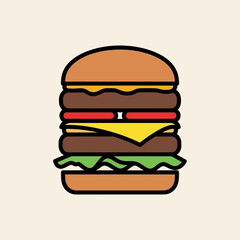 hamburger vector illustration