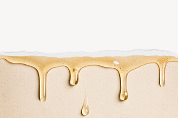 Oil drip background, with ripped paper border