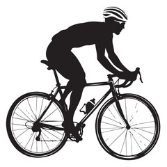 Obraz premium Mountain Biking Silhouette Pack | Extreme Cycling Vector Set