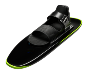 Monoski with a wide tail and cushioned footbed for great buoyancy and comfort