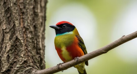Obraz premium red headed woodpecker