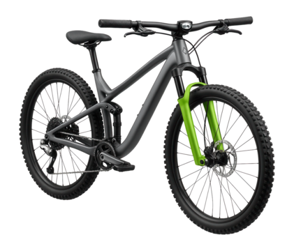 Women-specific mountain bike with tailored geometry and narrower handlebars