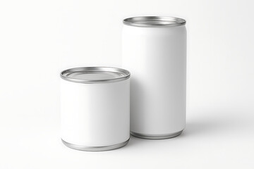 tin can isolated on white background