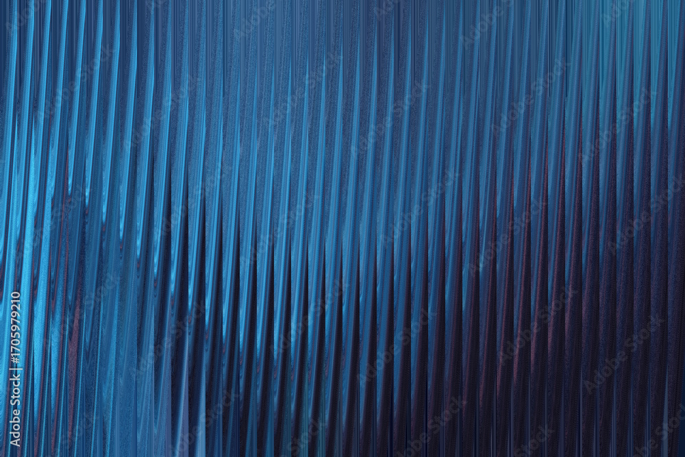 Poster vertical blue and purple ribbed texture with a subtle grainy effect, creating a futuristic and abstr