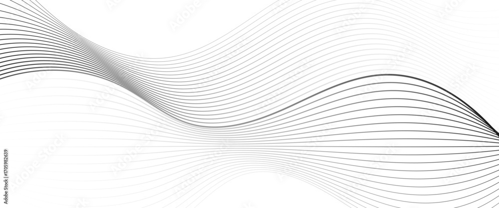 Poster vector abstract line wave curve lines composition