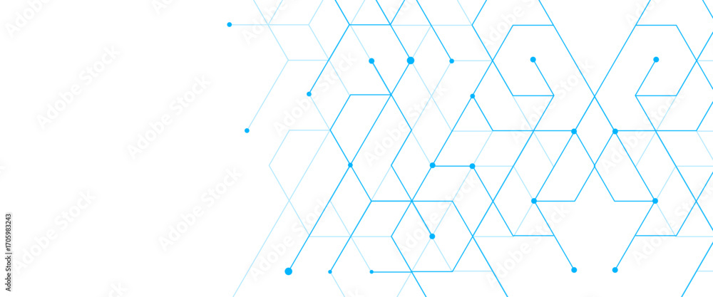 Poster vector abstract minimal geometrical futuristic tech geometric blue triangles lines and dots backgrou