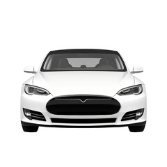 Black luxury sports car isolated on a white background