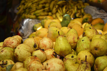 pears at the market