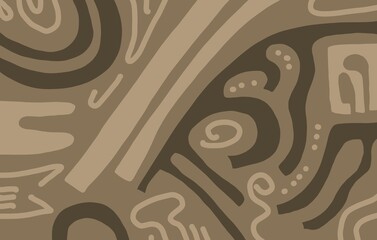 Minimal abstract image for printing. Picture for modern interiors. The picture is painted by hand on a tablet. © neurostructure