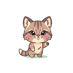 a cute vector kitten illustration