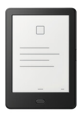 Thin e-reader with a sunken power button and microSD card slot for expandable storage
