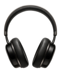 On-ear noise-canceling headphones with adjustable headband and leatherette ear cushions