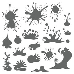 Collection of Splatter and Blob Silhouettes